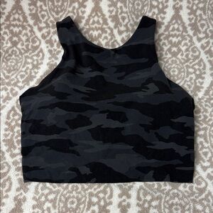ATHLETA Women’s Crop Top Sports Bra - camo - Small